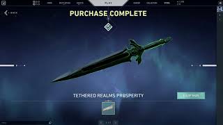 I bought the Thethered realms prosperity melee knife in valorant [upl. by Melesa477]