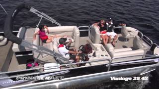 Princecraft  Vantage 254S 2014 Ponton de pêche  Fishing pontoon boat [upl. by Idnam145]