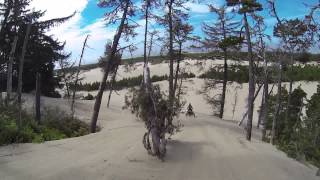 YFZ 450 vs Banshee 350 Quads at the Sand Dunes in Oregon  Drag Racing Hill Climbs and Wheelies [upl. by Inoy778]