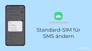 StandardSIM für SMS ändern Android 15 [upl. by Gizela467]