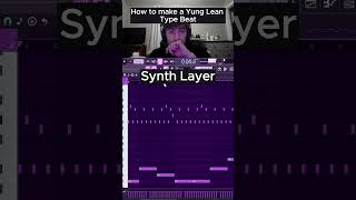 how to make a yung lean type beat flstudio flstudiotutorial typebeat yungleantypebeat bladee [upl. by Leidag]