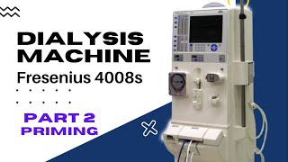 Dialysis Machine  Fresenius 4008S  Dialysis Priming Procedure amp Tubing connection [upl. by Vassili276]