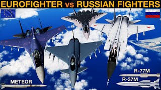 Eurofighter vs Russian Su27 Su35 Mig31 amp Su57 RAM BVR Battle  DCS [upl. by Phaidra436]