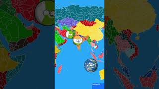 Pollution on earth map nutshell socialmessage countryballs worldprovinces india pakistanlove [upl. by Aicissej]