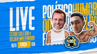 🔴 LIVE AS NOTÍCIAS E POLÊMICAS DO DIA COM HELDER E CALEJON  Galãs Feios [upl. by Tillfourd]