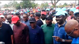 ProWike PDP Protesters Chant War Songs Against Fubara While Passing Government House Port Harcourt [upl. by Ihskaneem827]