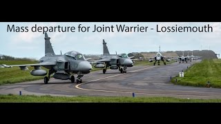 The 3pm massed departure at RAF Lossiemouth  JW 14 [upl. by Safire]