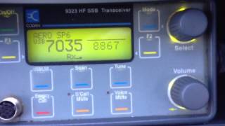 8867 kHz SP6 International aeronautical HF radio [upl. by Ayamat]