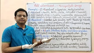 Anti Diarrhoeal Drug Part05 Nonspecific Antidiarrheal Drugs  Treatment of Diarrhoea  Diarrhoea [upl. by Ennaesor241]