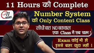 11 hours  NUMBER SYSTEM  Complete Topic Part  1  Revision  Full Package  By Abhinay Sharma [upl. by Cumings212]