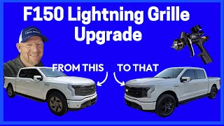 Upgrade Your F150 Lightning Grille with Pearl Black Paint [upl. by Sirret248]