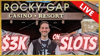 🔴 LIVE 3000 on Slots at Rocky Gap Casino in Maryland [upl. by Laiceps163]