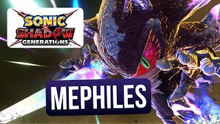 Mephiles boss fight  Shadow Generations all stages  Sonic X Shadow Generations [upl. by Prosper]