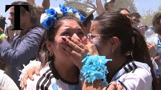 Argentina fans celebrate after winning the 2022 Fifa World Cup [upl. by Jenei]