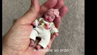 Silicone baby dolls mini handmade by Kovalevadoll [upl. by Samul]