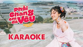 KARAOKE PHẢI CHĂNG EM ĐÃ YÊU  JUKY SAN [upl. by Einnaf]