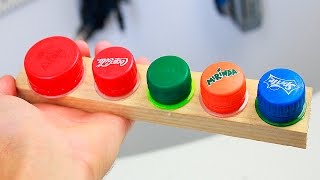 3 Идеи из крышек от пластиковых бутылок 3 ideas with plastic bottle caps [upl. by Lennod]