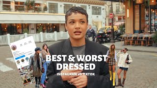 Parisians tell you WHO has the best amp worst style on Instagram TikTok Best dressed 2024 [upl. by Jeffry979]