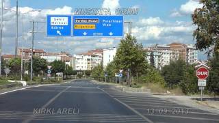 2013 Yılı Babaeski Kırklareli Yolu Trakya Türkiye Yolları Sıla İzin Yolu [upl. by Marisa922]