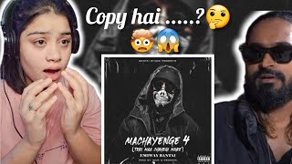 MACHAYENGE 4 REACTION  EMIWAY BANTAI REACTION  PAYAL SAINI emiwaybantaireaction [upl. by Haimrej]