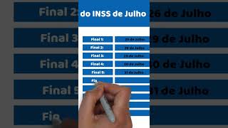 PAGAMENTO DE JULHO DO INSS FOI ANTECIPADO CALENDÁRIO DE PAGAMENTO ACABOU DE MUDAR shorts [upl. by Hgielah]