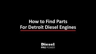 Parts for Detroit Diesel Engines detroit diesel engine parts [upl. by Rust]