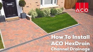 How To Install ACO HexDrain Channel Drainage [upl. by Reneta]