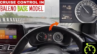 Finally cruise control activated in baleno base model 2024  baleno sigma cruise control working [upl. by Bazar]