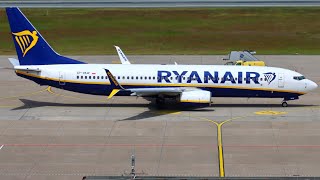 Ryanair Boeing 737800 Takeoff from Paris Beauvais 4K [upl. by Welby]