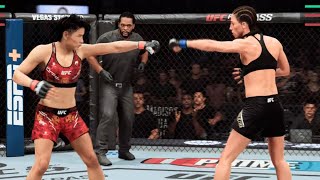 UFC 5  Zhang Weili Vs Joanna Jedrzejczyk 3 All Time Classic Fight [upl. by Yborian]