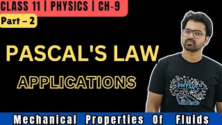 Applications of pascals law  Hydraulic Lift  Hydraulic Brakes  Mechanical Properties Of Fluids [upl. by Boyd]