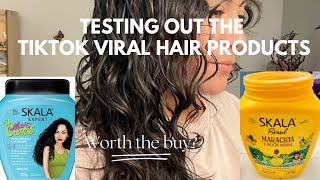 Testing Out TikTok Viral Hair Products so You Don’t Have To  Skala Hair Conditioner [upl. by Rubio]