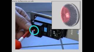 RP25 Retroreflective Photoelectric Sensor set up demonstration video from IN2 Access [upl. by Eckhardt]