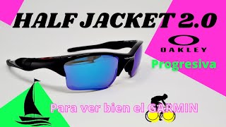 Oakley Half Jacket 20 XL GRADUADA polarizada y progresiva ⛵🚴‍♂️  centro óptico LAS ARTES [upl. by Duane]