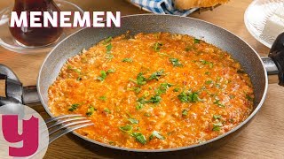 Menemen Tarifi  Kahvaltı Tarifleri  Yemekcom [upl. by Iman]