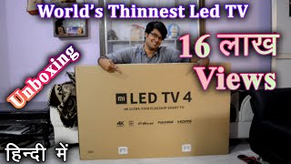 Xiaomi Mi TV 4 55 inch 4K HDR TV unboxing  Unboxing  8 [upl. by Nodyarb]