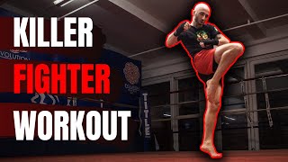 15 Minute KILLER Home Workout For Fighters Body Weight HIIT amp Shadowboxing [upl. by Sluiter]