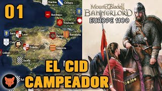 EL CID CAMPEADOR 01⚔️ MOD Europe 1100 ⚔️ Mount amp Blade II Bannerlord en español [upl. by Aissirac129]