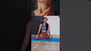 thyroid exercise 🤗yoga shortvideo youtube ytviral ytshort subscribe fitnesstips shortvideo [upl. by Pelaga7]