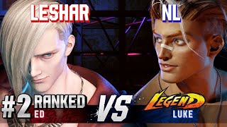 SF6 ▰ LESHAR 2 Ranked Ed vs NL Luke ▰ High Level Gameplay [upl. by Ennahtebazile849]