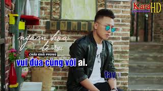 Karaoke HD Ngắm Hoa Lệ Rơi  Beat chuẩn [upl. by Jeffers]