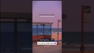 봄날 Spring Day BTS Lyrics💜 bts kpop song lyrics springday shorts trending [upl. by Aihsenet]