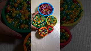 🌈🎉💙New satisfying reversed ASMR video Asmr sounds colourful toys colourful beads reverse video [upl. by Ahsinut]