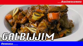 GALBIJJIM 갈비찜 l COMIDA COREANA l CÓMO HACER l COCINERO COREANO l RECETA FÁCIL [upl. by Atolrac]