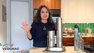 I bought a 350 carbonated water maker🤩 VLOGMAS DAY2 [upl. by Giacomo51]