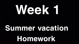 Grade 1 week 1 summer vacation homework All subjects summervacations hometask grade1 [upl. by Staal696]