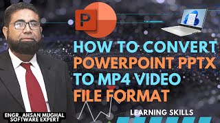 How to Convert Microsoft PowerPoint PPTX to MP4 Video File Format  Microsoft PowerPoint to Video [upl. by Baptist]