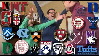 COLLEGE DECISION REACTIONS 2023 Harvard Stanford Ivies and more [upl. by Cibis294]