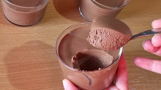 Dessert au chocolat 🍫 avec seulement 1 oeuf  Recette facile et rapide [upl. by Norrat]