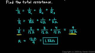 Physics 1342c  Resistors in Parallel [upl. by Isobel498]